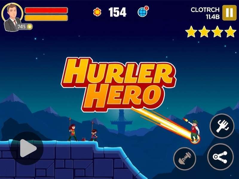 Hurler Ace Hero Gameplay Screen